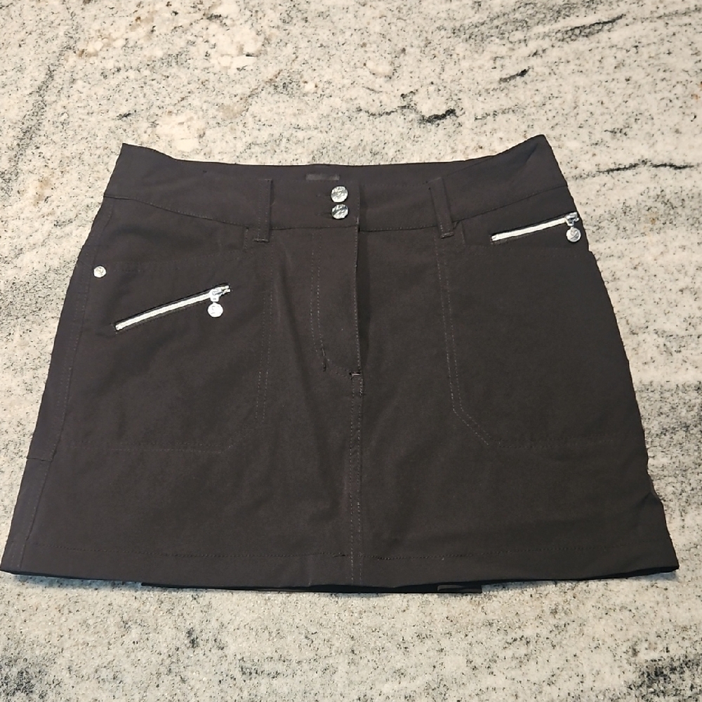 Daily Sports Black Skort with Silver Accents
